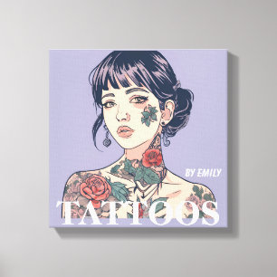 Tattoos Salon Canvas Print