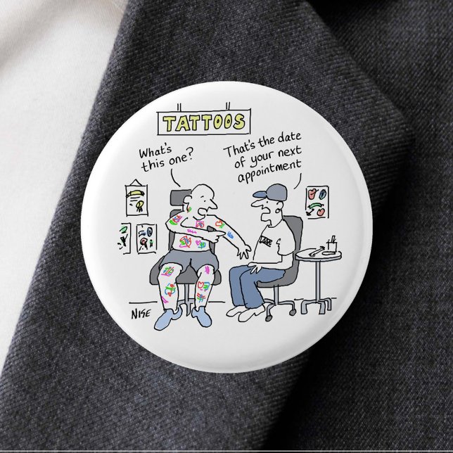 Tattoos Theme Funny Tattooist 3 Cm Round Badge (Creator Uploaded)