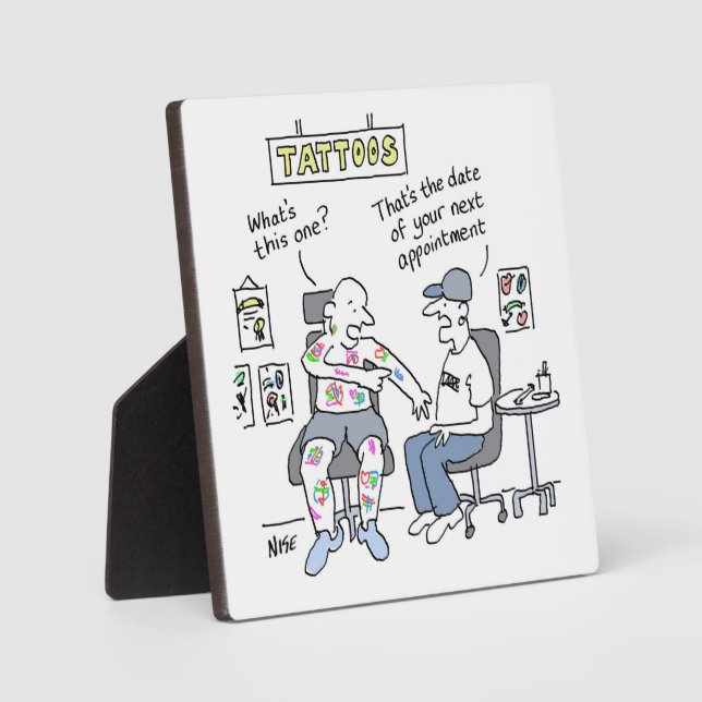 Tattoos Theme Funny Tattooist Plaque (Front)