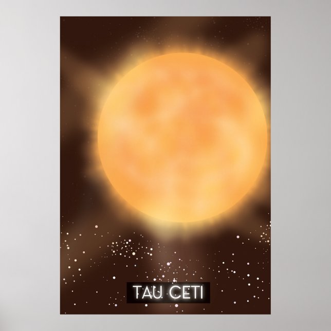 Tau Ceti Space Art poster (Front)