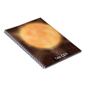 Tau Ceti Space Art poster Notebook
