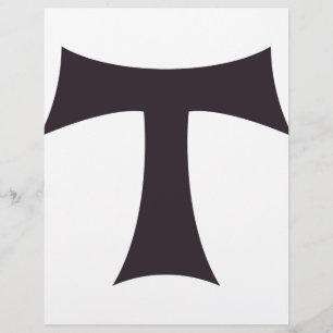 Tau Cross Franciscan Faith Symbol Art Flyer