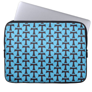 Tau Cross Franciscan Faith Symbol Art Laptop Sleeve