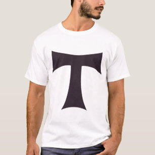 Tau Cross Franciscan Faith Symbol Art T-Shirt