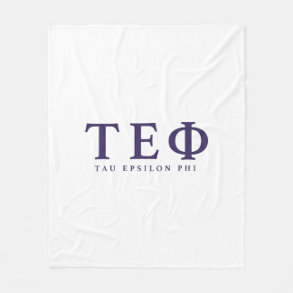 Tau Epsilon Phi Letters Fleece Blanket