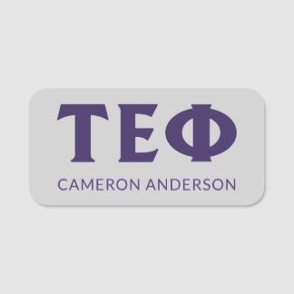 Tau Epsilon Phi | Letters Name Tag