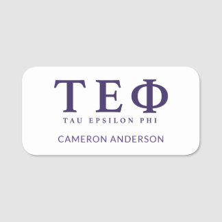 Tau Epsilon Phi Letters Name Tag