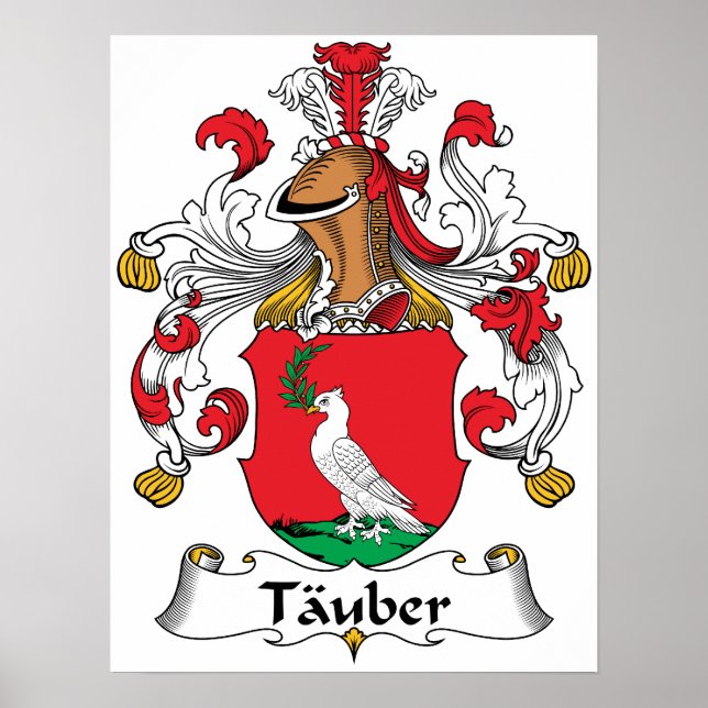 Tauber Family Crest Poster (Front)