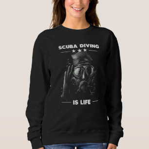 Taucher Scuba Diver Tauchen 1 Sweatshirt