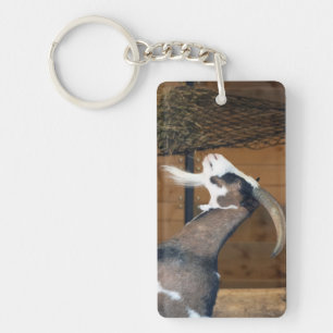 Tauernschecken-Ziege Key Ring