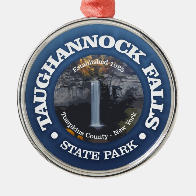 Taughannock Falls SP Metal Tree Decoration (Front)