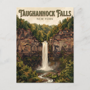 Taughannock Falls State Park Trumansburg New York Postcard