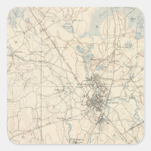 Taunton, Massachusetts Square Sticker