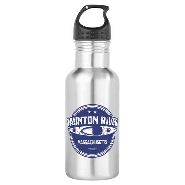 Taunton River Massachusetts Kayaking 532 Ml Water Bottle (Front)