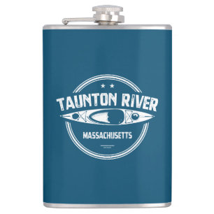 Taunton River Massachusetts Kayaking Hip Flask