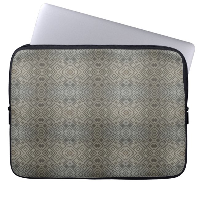 Taupe 13 neoprene laptop sleeve | m3galleryStudio (Front)