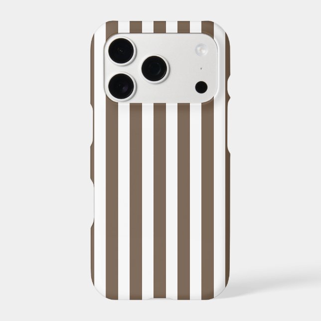 Taupe and white candy stripes (Back)