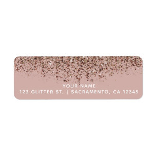 Taupe Blush Pink Rose Gold Bronze Glitter Party