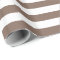 Taupe Brown and White Stripe