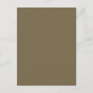 Taupe Brown Colour Background Customisable Postcard