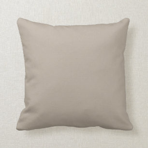 Taupe Brown Tan Solid Trend Colour Background Cushion