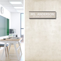 Taupe Classroom Door Sign