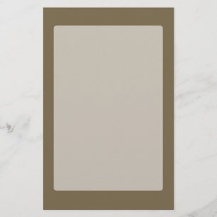Taupe Coffee Colour Decor Customisable Stationery