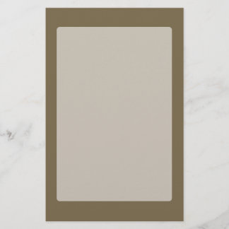 Taupe Coffee Colour Decor Customisable Stationery