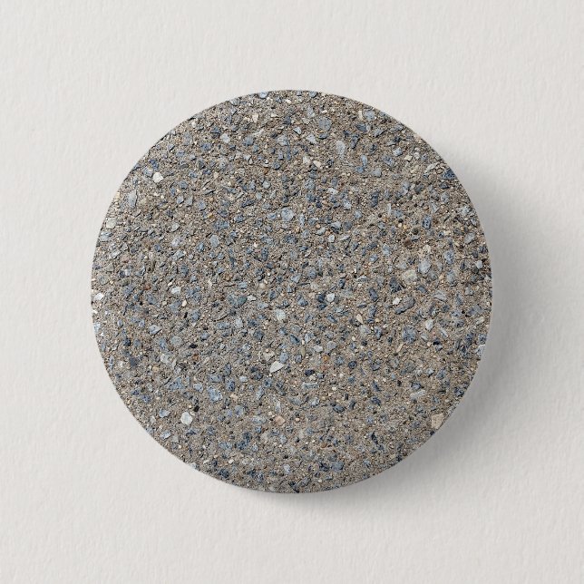 Taupe Concrete Cement Blue Aggregate Sidewalk 6 Cm Round Badge (Front)