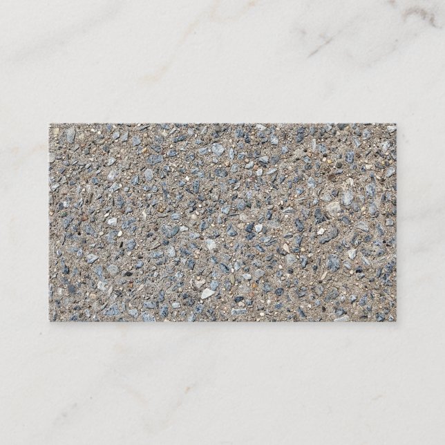 Taupe Concrete Cement Blue Aggregate Sidewalk Business Card (Front)
