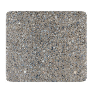 Taupe Concrete Cement Blue Aggregate Sidewalk Cutting Board
