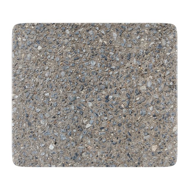 Taupe Concrete Cement Blue Aggregate Sidewalk Cutting Board (Front)