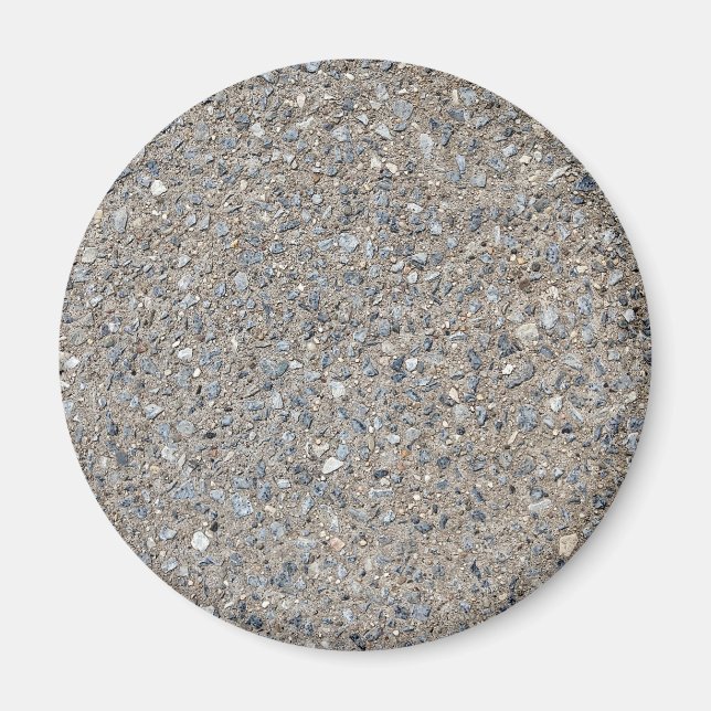 Taupe Concrete Cement Blue Aggregate Sidewalk Magnet (Front)