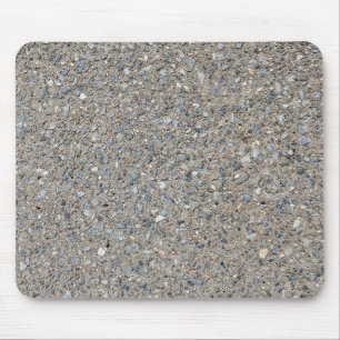Taupe Concrete Cement Blue Aggregate Sidewalk Mouse Mat