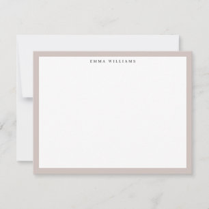 Taupe Frame Note Card
