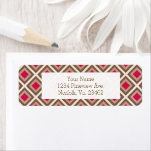 Taupe, Light Taupe, Hot Pink Ikat Diamonds STaylor