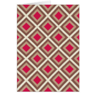 Taupe, Light Taupe, Hot Pink Ikat Diamonds STaylor