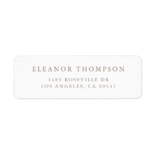 Taupe Minimalist Serif Typography Personalised