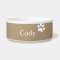 Taupe | Personalised Dog Dish