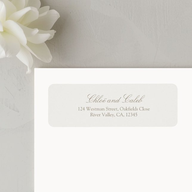 Taupe Sand | Minimalist Calligraphy Wedding  (Creator Uploaded)