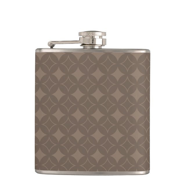 Taupe shippo hip flask (Front)