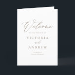 Taupe Simple Script Formal Wedding Programme<br><div class="desc">Make your wedding ceremony even more memorable with our customisable wedding program booklet, featuring simple taupe typography and elegant calligraphy. Designed to showcase the details of your special day, this booklet can be personalised with your ceremony schedule, wedding party, and other important information. The clean, modern taupe typography paired with...</div>