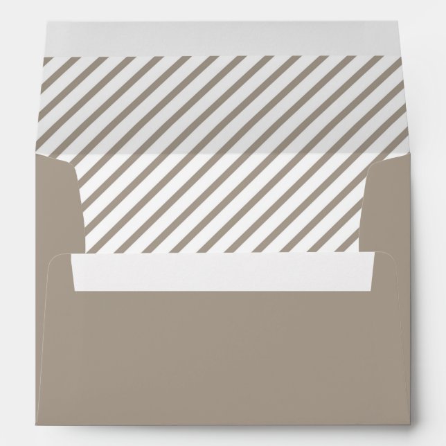 Taupe Stripes  Envelope (Back (Bottom))