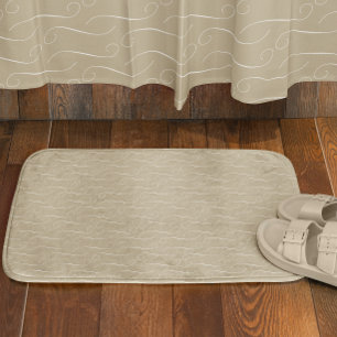 Taupe Swirls Bath Mat