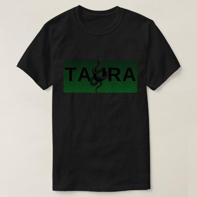 TAURA Serpent Edition – Dark Snake Graphic Design  T-Shirt (Design Front)