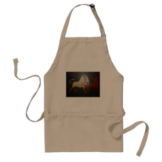 Taurean Bulls Animal Abstract Art Standard Apron