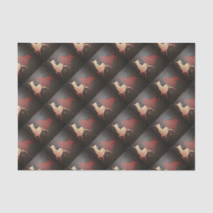 Taurean Bulls Animal Art  Tissue Paper