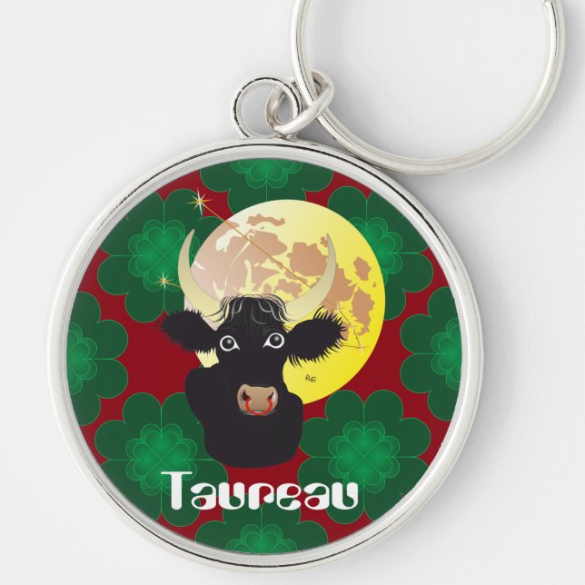 Taureau 21 avril au 20 mai Porte-clés Key Ring (Front)