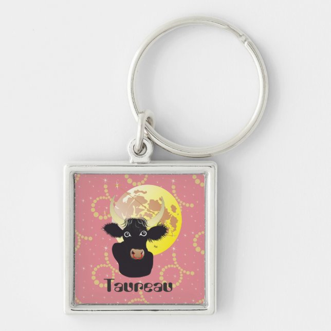 Taureau 21 avril au 20 mai Porte-clés Key Ring (Front)