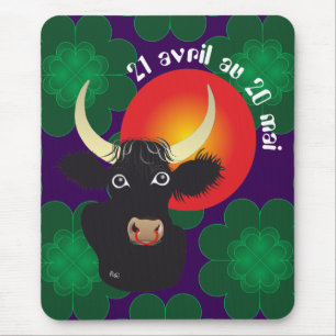 Taureau 21 avril au 20 mai Tapis de souris Mouse Mat